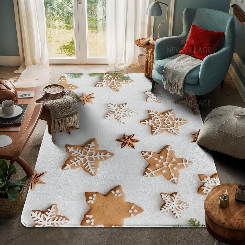 House entrance carpet Home door mat Living Room Bath Foot bathroom non-slip water absorption rugs bath Merry Christmas winter