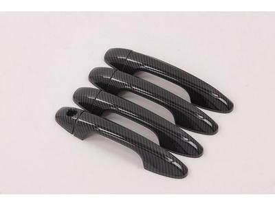 2019 Yaris Black Carbon Fiber Door Handle Trim