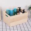 Large Capacity Cabinet Wooden Storage Box Retro Clothing Storage Basket  Desktop Storage Supplies