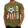 Short Sleeve Crew Neck T Shirt with USA Soccer Print and Lettering Casual Fit Soft Material Comfortable Design
