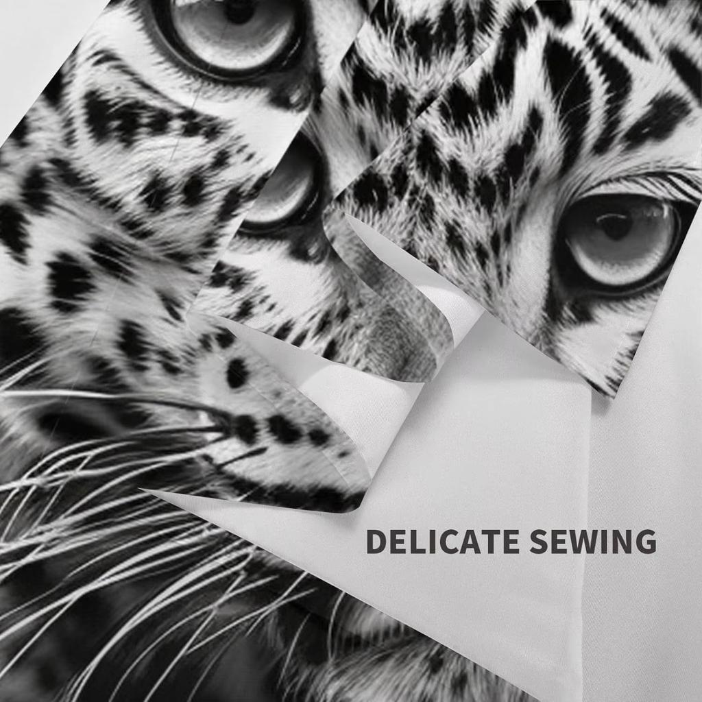 Wild Chic Living Room Tapestry Black White Leopard Print for Bold Statement Feature Wall Decor