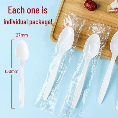 Biodegradable Individually Wrapped Disposable Spoons