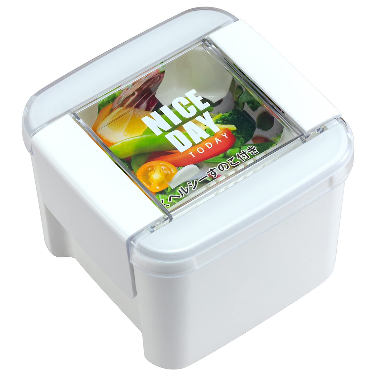 

Iwasaki Kogyo Bento Box Lunch Box Deep 610ml White Easy Care