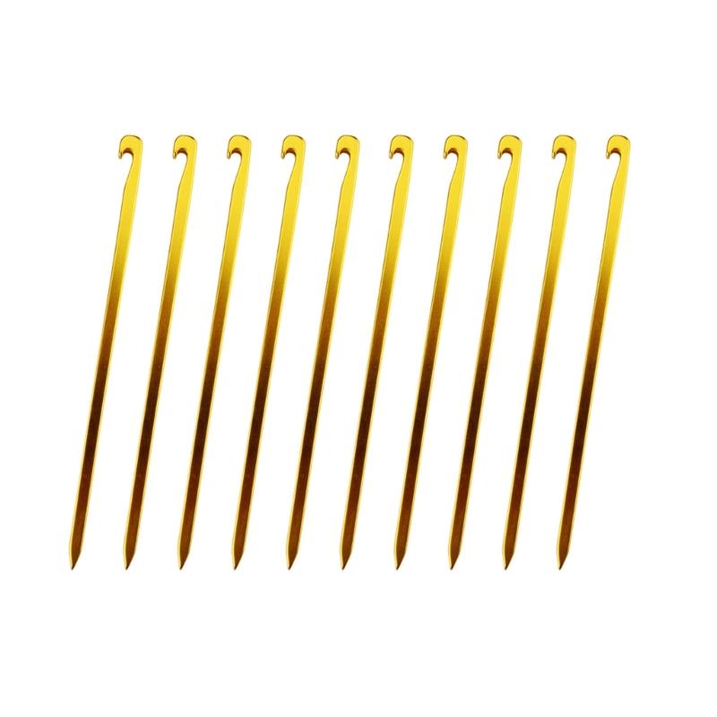 10 Pcs Tent Peg Camping Stakes Yard Lawn Peg for Fixing Tent Tarps Awning Mat