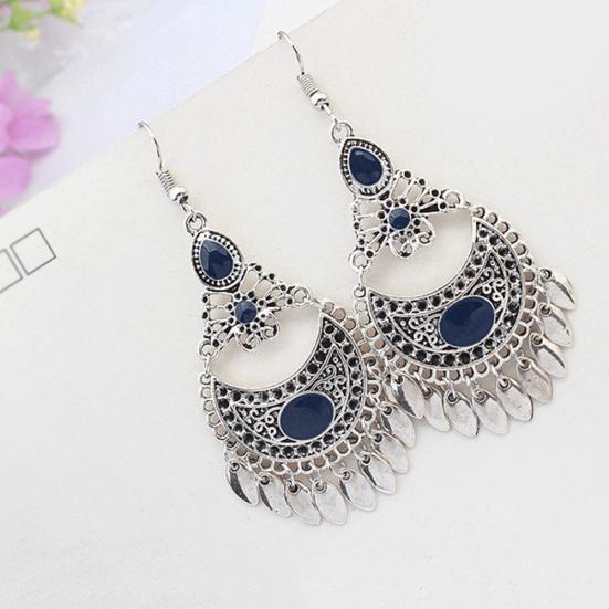 Fashion Women Dangle Hollow Charm Hook Earrings Wedding Jewelry Gift Bohemia
