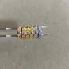 V Gold Rhombus Ohrringe Seiko Version 18K Roségold plattiert mit Diamanten Premium Paar Ohrstecker