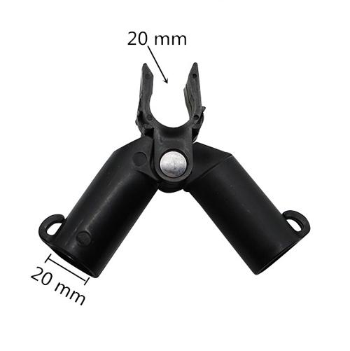 5 Pcs A-type Grip Clip Plant Support Rod Fixed Socket Adjustable Gardening Pillar Connector Clip Climbing Expandable Fence