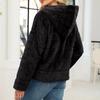 Women's Autumn/winter Lamb Cardigan Hooded Zipper Fleece Casual Coat