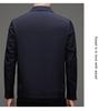 Luxury 2025 Spring/Autumn Men's Casual Lapel Jacket - Mid-aged Cadre Style, Perfect for Father's Wear.