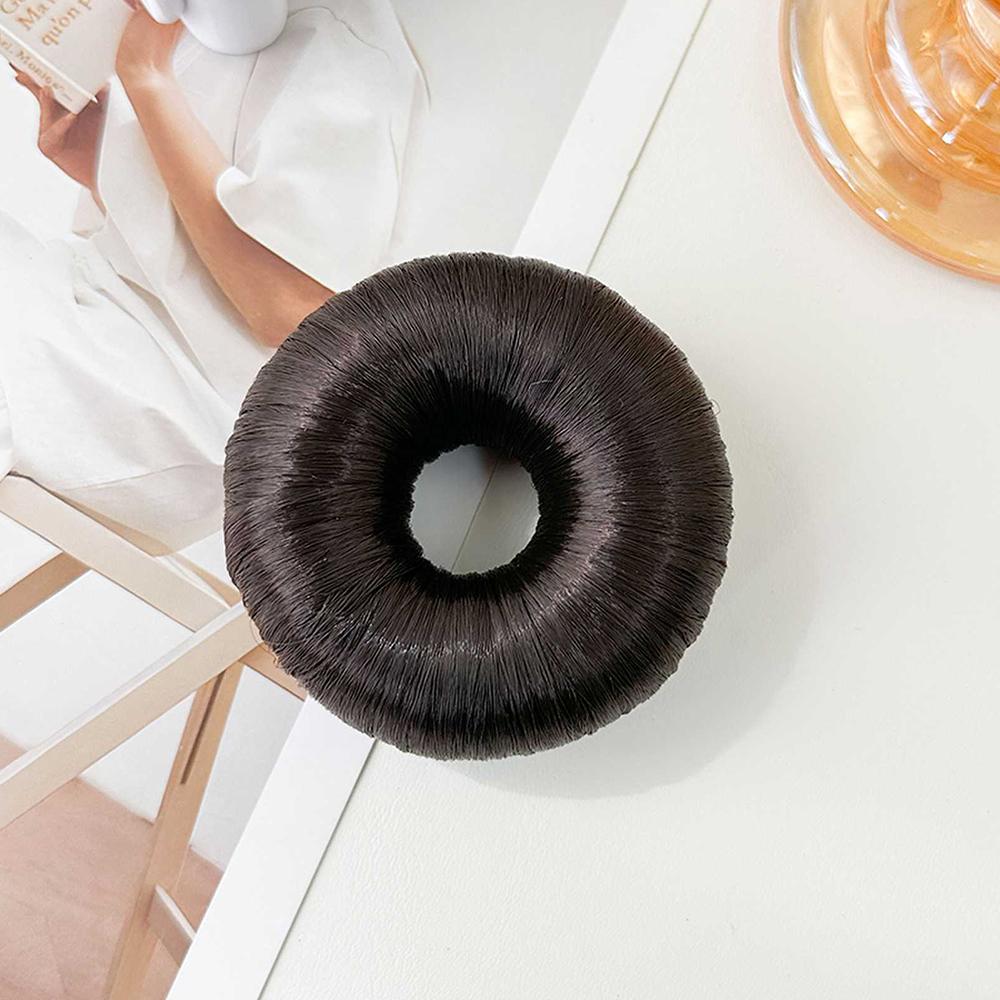 Rubber Band Made Of Hair Rope Simulation Wig Head Rope Wig Hair Ring Straight Hair Tie Ponytail Elastic Hair Accessories