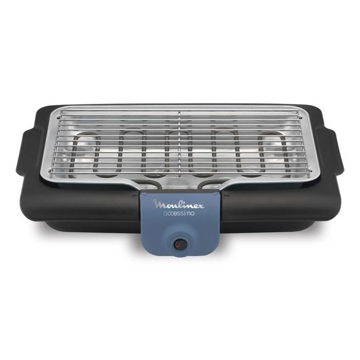 Moulinex bbq electrique bg134812 accessimo table 2100 w grille amovible
