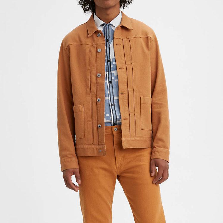 Levis Retro Denim Jacket Men Jackets Orange 28943-0018