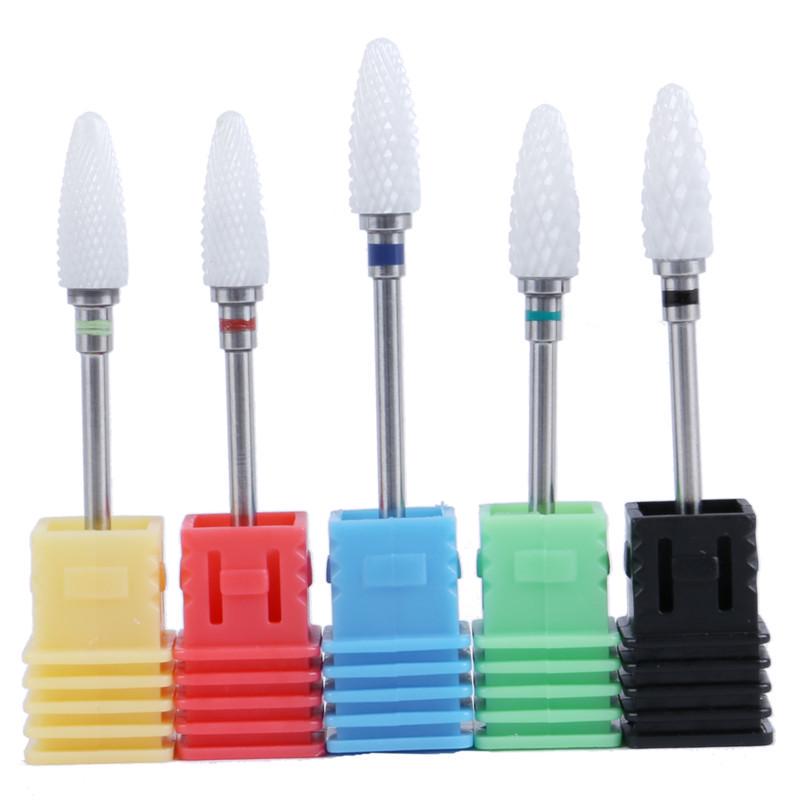 Nail Ceramic Grinding Head Single Corn Shape Nail Electric Grinder Special Accessories Grinding Head