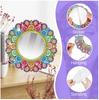 Mandala Crystal Diamond Painting Makeup Mirror Pendant - Special-Shaped DIY Handmade Design, In Stock