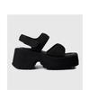 Dicke Plateausohlen High Heels Sandalen für Damen, Neue Sommer Höhe-erhöhende Klettverschluss Sport Strand Schuhe
