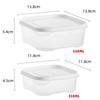 Simple Plastic Fresh-keeping Box Easy Seal Transparent Food Dispensers Box Microwavable Food Grade Fridge Organizer Kitchen