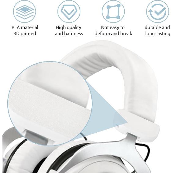 Headphones Slider Cover Kit for Beyerdynamic Headphones - 2 Pcs (White)