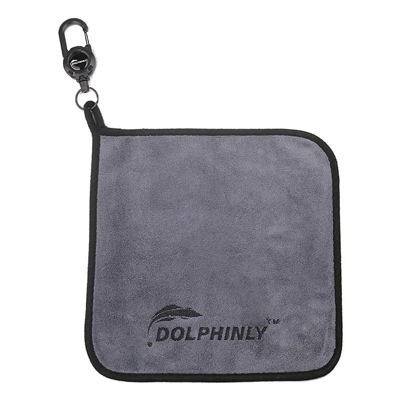 Portable Buckle Fishing Towel With Thickened Anti Slip And Hand Wiping Properties Absorbent Cotton Towel Outdoor Fishing Tool