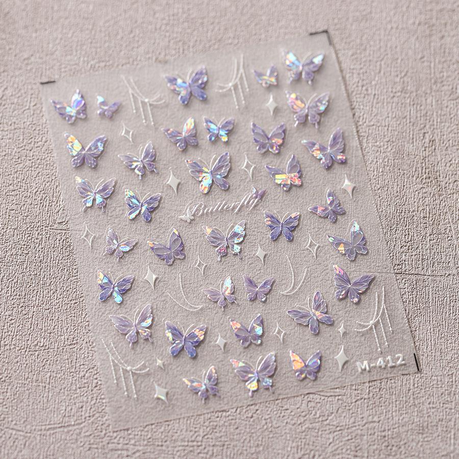 

TENSOR Матовые 3D самоклеящиеся наклейки для ногтей - Серия горячего тиснения M-412