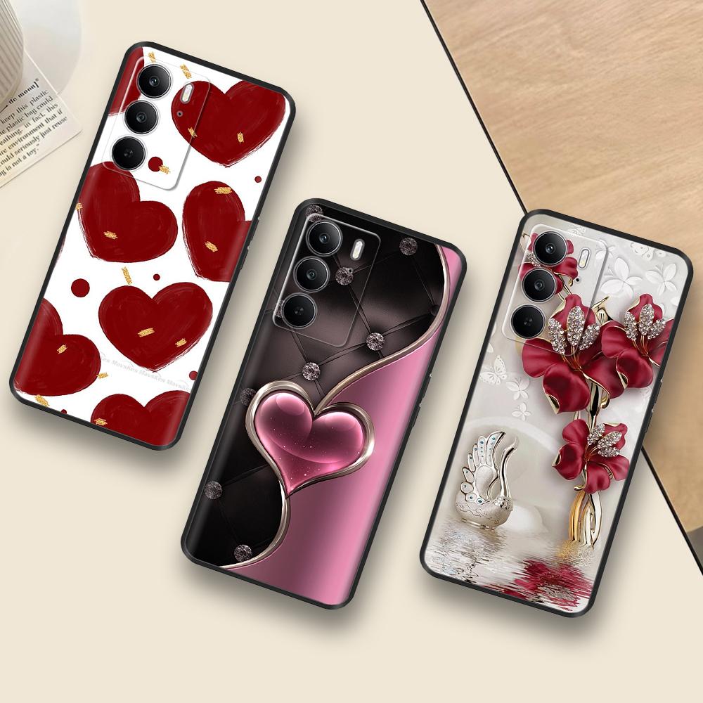 For Realme 14x 5G Phone Cases Funny Camera Protection Soft Liquid Silicone Back Cover for Oppo Realme C75 4G realmeC75 Fundas