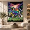 Decorative Tapestry,minecraft Printed Wall Art, Lightweight Wall Hanging For Bedroom Background
