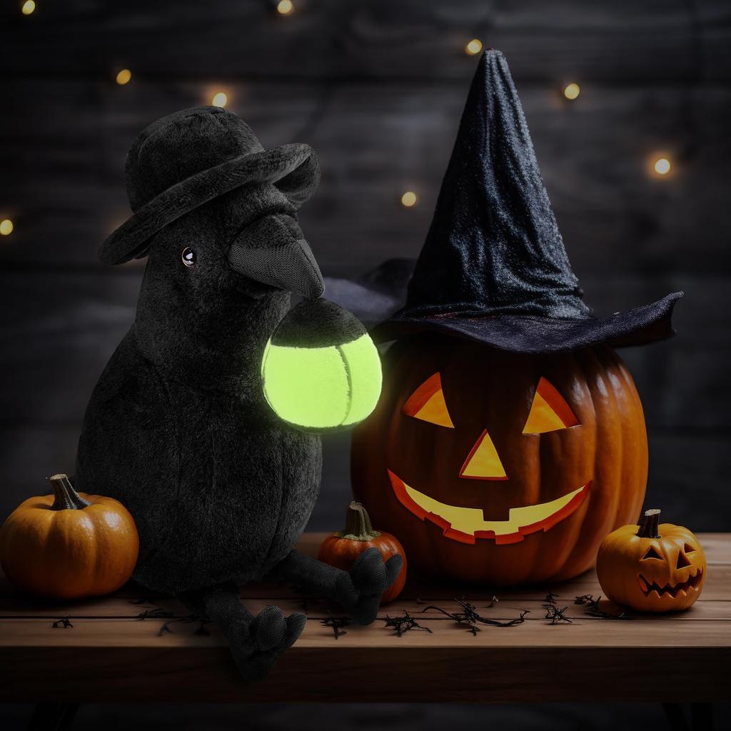 ZHONGXIN MADE Crow Plush Toy Realistic Cute Crow Standing Soft Bird Animal Doll Hugging Pillow Black Pillow Shop Co-sleeping Decor…