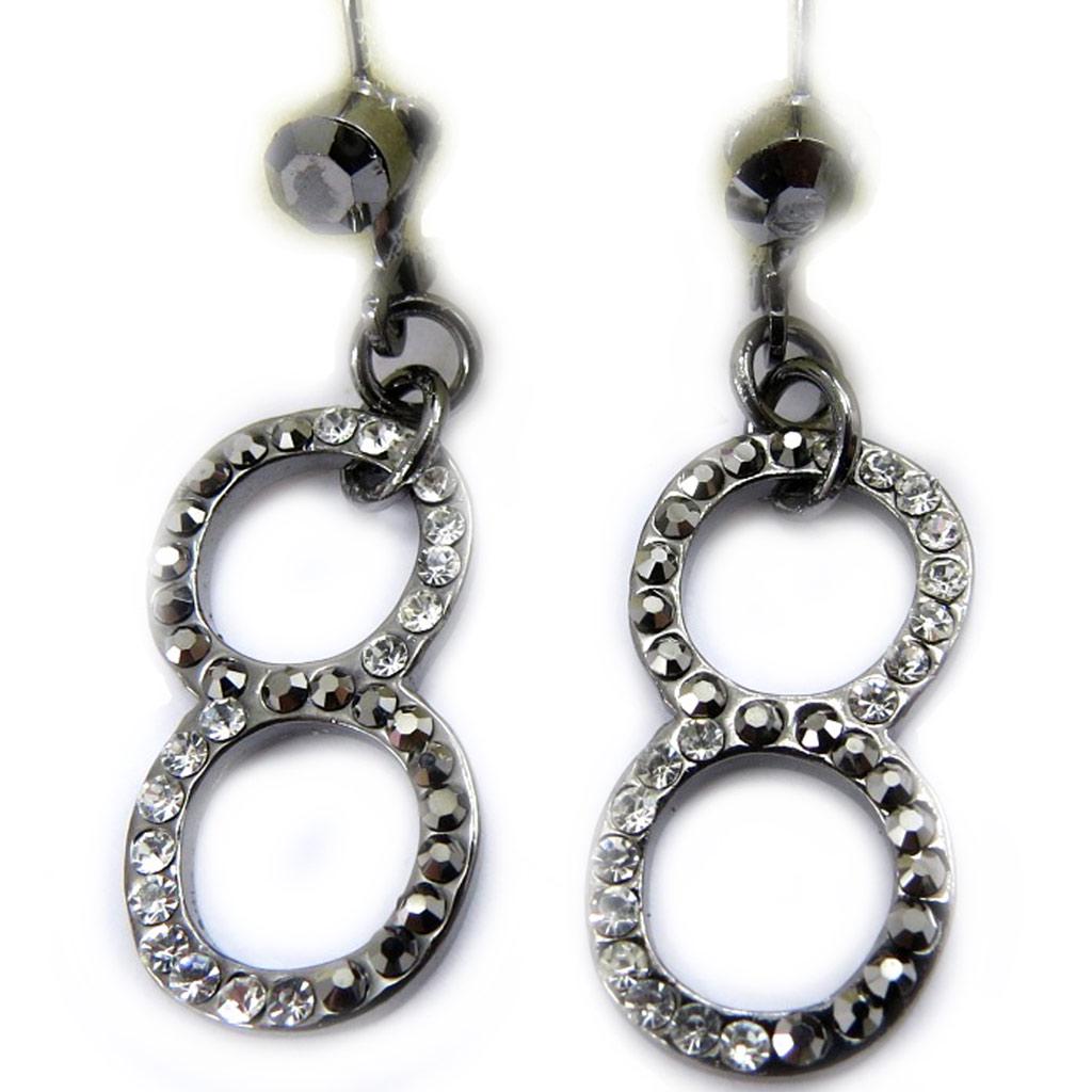 NOA [G8300] - Gray 'Sissi' Designer Earrings