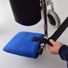 2PCS Wheelchair Foot Pads Anti Slip Design Mesh Fabric Pedal Covers Simple Setup Enhances Safety and Stability