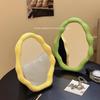 Nordic Style Standing Makeup Mirror Cloud Irregular Bedroom Dressing Mirror Office Dormitory Adjustable Desktop Aesthetic Cosmetic Decoration Mirror
