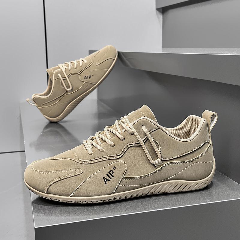 Frühlings Herren Sneaker Khaki Rutschfeste Herrenschuhe Arbeitsschuhe Schnürschuhe Sommer Laufschuhe All Match Outdoor Freizeitschuhe