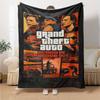 1pc Grand Theft Auto Soft Flannel Blanket with Designer Print A Cozy Blanket for All Seasons, Perfect for the Couch, Bed, Office