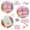 Hot Cartoon Children Wearing Nails Cute Detachable Short Nail Sticker Cherry Bow Nail Tips for Girls Students