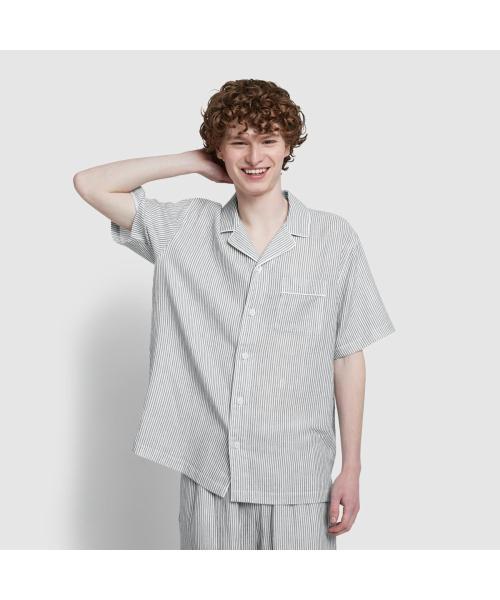 [JAJU] Men's Summer Double Cotton Short Sleeve Pajama Set [Shipped from Korea] 100% Authentic