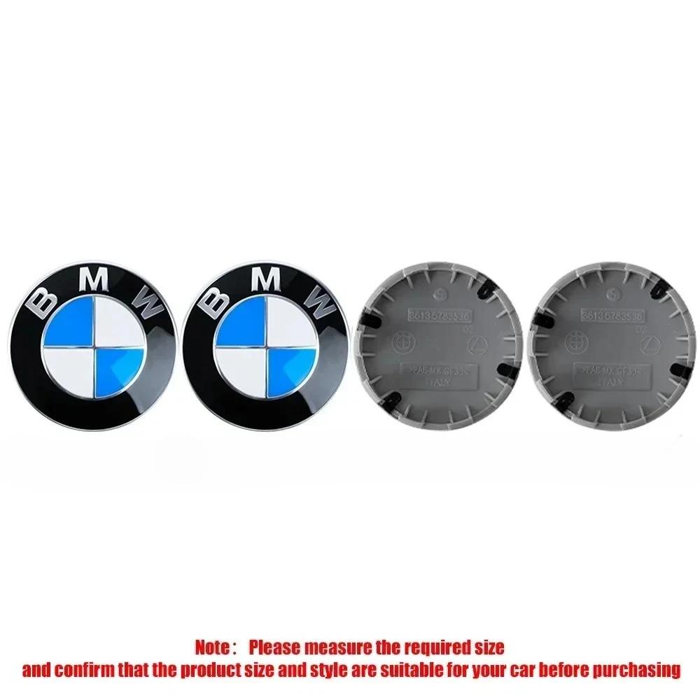 4 Stück 56mm 68mm Auto-Felgenmitdeckel Logo ist geeignet für BMW M1 X3E83 E71 G82 E30 G05 F18 X3G01 F13 E89 X5E53 F15 E63