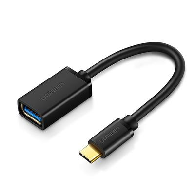 Adapter OTG z USB 3.0 na USB-C czarny