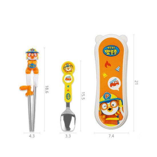 Edison Pororo Firefighter Stainless Steel Cutlery Set - Right-Handed