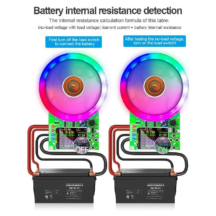 DL24/P 150W/180W 2.4" DC USB Tester Electronic Load 18650 Car Battery Capacity Monitor Discharge Charge Power Meter Checker