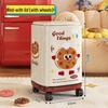 Press-Top Wheeled Waste Bin