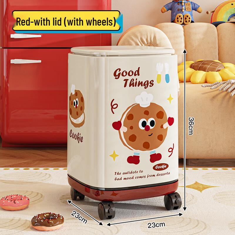 Press-Top Wheeled Waste Bin