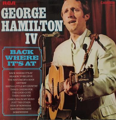 LP Record GEORGE HAMILTON IV - Back Where It's At CDS1126 RCA Camden 1973 UK Folk Used