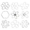 Elegant Irregular Flower Choker Necklace for Women Hollow Out Flower Beads