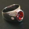 Garnet Oval Cut Gemstone With 925 Sterling Silver Ring For Men's #B75 JL375671375966