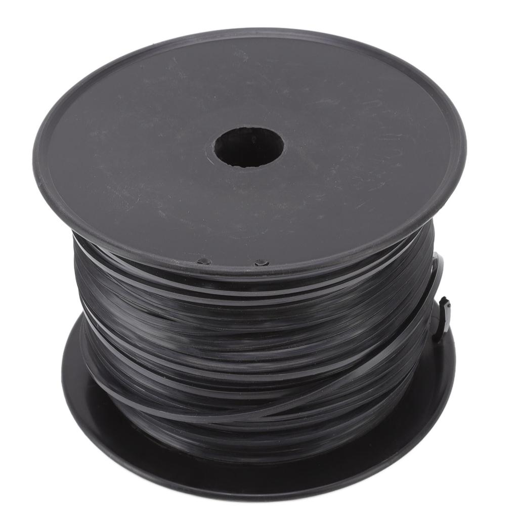 3.3mm 0.13in Square String Trimmer Line High Efficiency Nylon Black Grass Trimmer Line Replacement for Husqvarna 100m