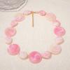 Irregular Vintage Beads Necklaces Pink Neck Chains New Chokers  for Women