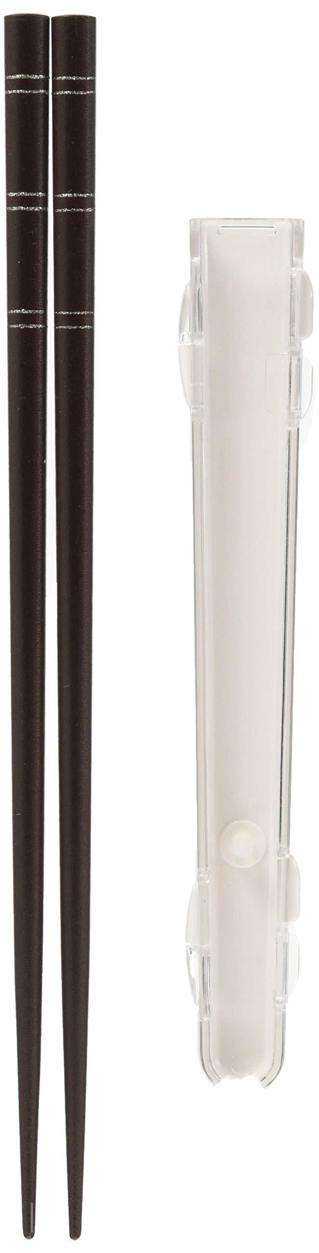 

Ishida Lunch Fit Chopsticks Case Set 21cm Made in Japan Brown