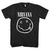 Nirvana: White Happy Face T-Shirt (Officially Licensed) X-Large
