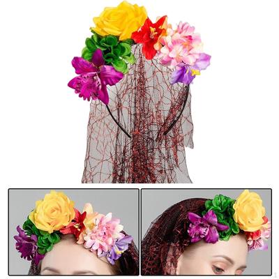 Elegant Halloween Floral Crown for Festive Role Playing and Photo Shoots