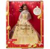 Muñeca Barbie Signature festiva con pelo castaño oscuro HJX05