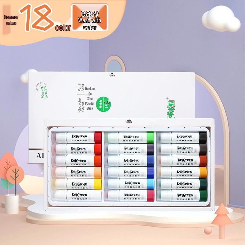 Dankelin Watercolor Sticks: Washable Soft Macaron Crayons for Kids.