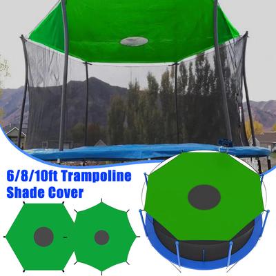 6/8/10ft Trampoline Cover Waterproof Trampoline Sunshade Roof Anti-UV Shade Covers Accessories For Outdoor Backyard Playground